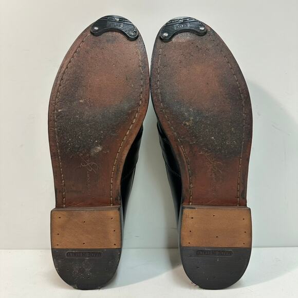 NEW HEELS Rancourt & Co. Weltline Penny Loafers Black Handsewn Maine USA 10.5 D - Picture 2 of 12